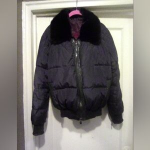 "ANGELO GALASSO" PYTHON SNAKE SKIN, MINK COLLAR